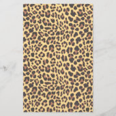 Prospectus 14 Cm X 21,6 Cm Motif de peau d'animal d'empreinte de léopard (Dos)