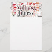 Prospectus 14 Cm X 21,6 Cm Mots fitness (Dos)