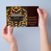 Prospectus 14 Cm X 21,6 Cm New Age Yoga bohème chute feuilles mandala (Poignée)