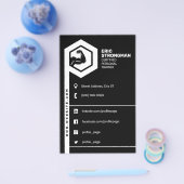 Prospectus 14 Cm X 21,6 Cm Noir d'inspiration fitness (Simple)