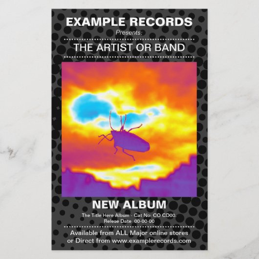 Prospectus 14 Cm X 21,6 Cm Nouveau lancement d'album - HT point Textured (Devant)