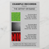 Prospectus 14 Cm X 21,6 Cm Nouveau lancement d'album - Noir (Dos)