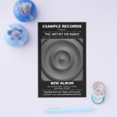 Prospectus 14 Cm X 21,6 Cm Nouveau lancement d'album - Noir (Simple)