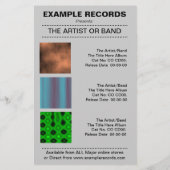 Prospectus 14 Cm X 21,6 Cm Nouveau lancement d'album - Spirale bleue texturée (Dos)