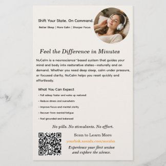 Prospectus 14 Cm X 21,6 Cm NuCalm Product Sheet - xosialX