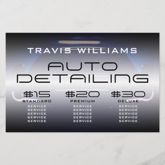 Prospectus 14 Cm X 21,6 Cm Offre de prix moderne flyer automobile (Devant)