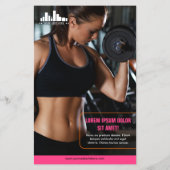 Prospectus 14 Cm X 21,6 Cm Offre spéciale Hot Pink Orange Marketing avec logo (Dos)