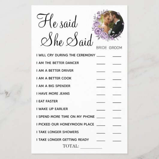 Prospectus 14 Cm X 21,6 Cm Orchid Il a dit qu'elle dit (Devant)