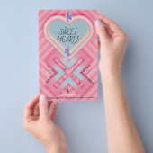 Prospectus 14 Cm X 21,6 Cm Origami Coeur X Coeurs doux (Poignée)