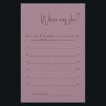 Prospectus 14 Cm X 21,6 Cm Où était-elle ? Circulaire de la carte de jeu de d<br><div class="desc">Faites-le vous-même en ajoutant votre texte. Pour accéder aux outils de montage avancés,  accédez à Personnaliser,  faites défiler et appuyez sur le lien "cliquer pour customiser plus loin". Pour plus de designs correspondants cliquez sur le lien "Autres produits de cette collection"</div>