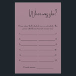 Prospectus 14 Cm X 21,6 Cm Où était-elle ? Circulaire de la carte de jeu de d<br><div class="desc">Faites-le vous-même en ajoutant votre texte. Pour accéder aux outils de montage avancés,  accédez à Personnaliser,  faites défiler et appuyez sur le lien "cliquer pour customiser plus loin". Pour plus de designs correspondants cliquez sur le lien "Autres produits de cette collection"</div>