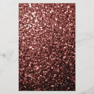Prospectus 14 Cm X 21,6 Cm Paillettes fausses brun rouge