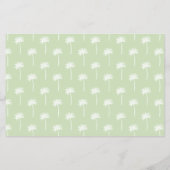 Prospectus 14 Cm X 21,6 Cm palm tree patterned scrapbooking paper (Dos)