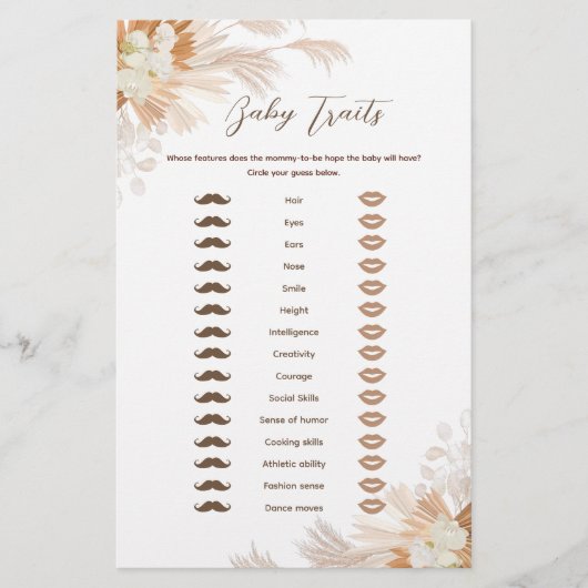 Prospectus 14 Cm X 21,6 Cm Pampas Neutre Bébé Traits Jeu Circulaire (Devant)