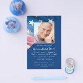 Prospectus 14 Cm X 21,6 Cm PAPER US Drapeau Vétérinaire Invitation au service (Simple)