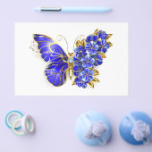 Prospectus 14 Cm X 21,6 Cm Papillon saphir à fleurs (Simple)