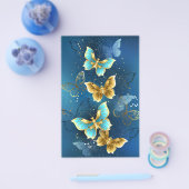 Prospectus 14 Cm X 21,6 Cm Papillons d'or (Simple)