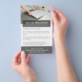 Prospectus 14 Cm X 21,6 Cm Parquet professionnel et Tiler Handyman Services (Poignée)