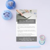 Prospectus 14 Cm X 21,6 Cm Parquet professionnel et Tiler Handyman Services (Simple)