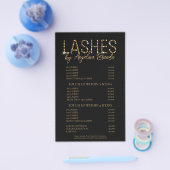Prospectus 14 Cm X 21,6 Cm Parties scintillant Lashes Eyelash Extensions Blac (Simple)