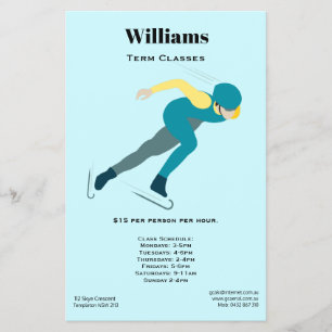 Prospectus 14 Cm X 21,6 Cm Patinage de vitesse