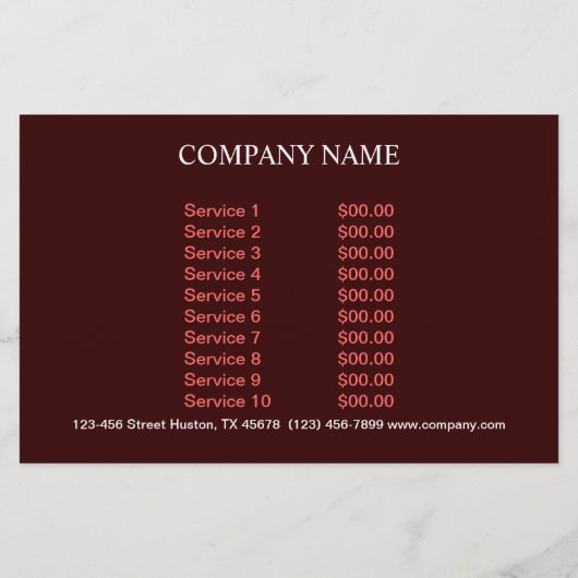 Prospectus 14 Cm X 21,6 Cm pâtisserie mariage dessert (Dos)