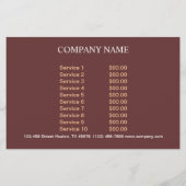 Prospectus 14 Cm X 21,6 Cm pâtisserie mariage dessert (Dos)