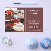 Prospectus 14 Cm X 21,6 Cm pâtisserie mariage dessert (Simple)