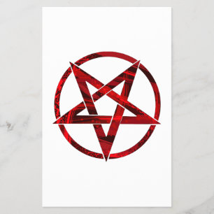 Prospectus 14 Cm X 21,6 Cm Pentagramme du Diable Rouge