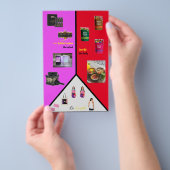 Prospectus 14 Cm X 21,6 Cm Petite circulaire à contraste - Adaptation A6 (Poignée)