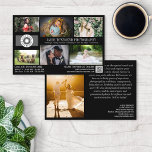 Prospectus 14 Cm X 21,6 Cm Photographie professionnelle du Modèle photo noir<br><div class="desc">Flyer marketing noir pour un photographe professionnel personnalisé avec vos photos, logos, coordonnées, texte personnalisé et code QR. Faites la promotion de votre entreprise de photographie avec ce flyer photo collage personnalisé avec six de vos magnifiques photos d'un côté et une photo plus grande de l'autre pour vous permettre de...</div>