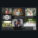 Prospectus 14 Cm X 21,6 Cm Photographie professionnelle du Modèle photo noir<br><div class="desc">Flyer marketing noir pour un photographe professionnel personnalisé avec vos photos, logos, coordonnées, texte personnalisé et code QR. Faites la promotion de votre entreprise de photographie avec ce flyer photo collage personnalisé avec six de vos magnifiques photos d'un côté et une photo plus grande de l'autre pour vous permettre de...</div>