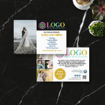 Prospectus 14 Cm X 21,6 Cm Photos du logo bleu jaune Promo Petites entreprise<br><div class="desc">Flyers marketing bleu et jaune pour votre petite entreprise personnalisée avec votre logo, photos, code QR et texte personnalisé. Flyers promotionnels personnalisés pour votre petite entreprise, peut-être la photographie, l'aménagement paysager, la beauté, le bien-être, et plus encore. Ajoutez des photos, des adresses, des réseaux sociaux, un numéro de téléphone et...</div>
