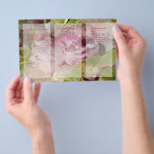 Prospectus 14 Cm X 21,6 Cm PixDezines Peonies/Bouquets de Cymbidium Vert (Poignée)