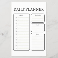 Planificateur quotidien d'apprentissage