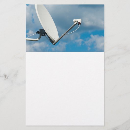 Prospectus 14 Cm X 21,6 Cm Plat satellite (Devant)