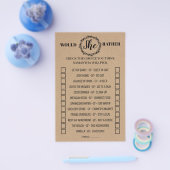 Prospectus 14 Cm X 21,6 Cm Plutôt douche rustique jeu bilingue (Simple)