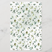 Prospectus 14 Cm X 21,6 Cm Plutôt Vert Baby shower Carte de jeu (Dos)