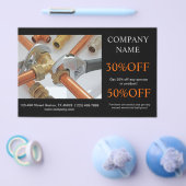 Prospectus 14 Cm X 21,6 Cm Poignée pour outils de plomberie de construction (Simple)