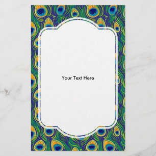 Prospectus 14 Cm X 21,6 Cm Poster de animal Peacock Feather