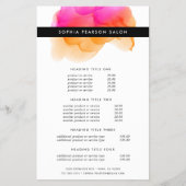 Prospectus 14 Cm X 21,6 Cm Prix et services d'aquarelle moderne (Devant)