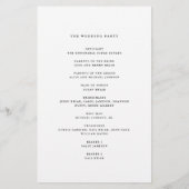 Prospectus 14 Cm X 21,6 Cm Programme de papier noir personnalisé Flourissant (Dos)