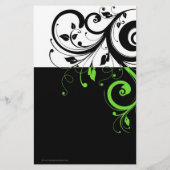 Prospectus 14 Cm X 21,6 Cm Programme tourbillon noir/blanc/vert citron gras (Dos)