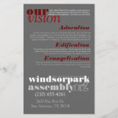 Prospectus 14 Cm X 21,6 Cm prospectus d'accueil (Dos)