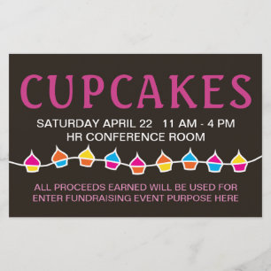 Prospectus 14 Cm X 21,6 Cm prospectus de vente de cupcake