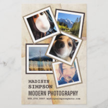 Publicité pour photographe moderne Pro