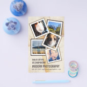 Prospectus 14 Cm X 21,6 Cm Publicité pour photographe moderne Pro (Simple)