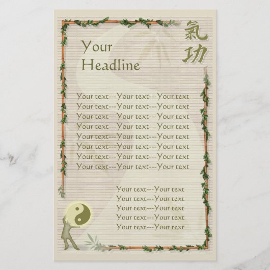 Prospectus 14 Cm X 21,6 Cm Qi Gong (Devant)