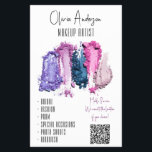 Prospectus 14 Cm X 21,6 Cm QR Code Artiste maquillage de beauté moderne<br><div class="desc">Artiste de maquillage moderne Beauty Swatch Business Collection - Une collection d'affaires de beauté sur mesure propre et simple avec des pops de couleur fournis par des nuances d'ombre aux yeux lumineux. Des nuances d'ombres violettes, roses et bleues font de cette collection une collection parfaite pour le professionnel de la...</div>
