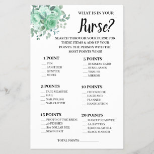 Prospectus 14 Cm X 21,6 Cm Qu'est-ce que dans votre sac GreenRoses Douche Car